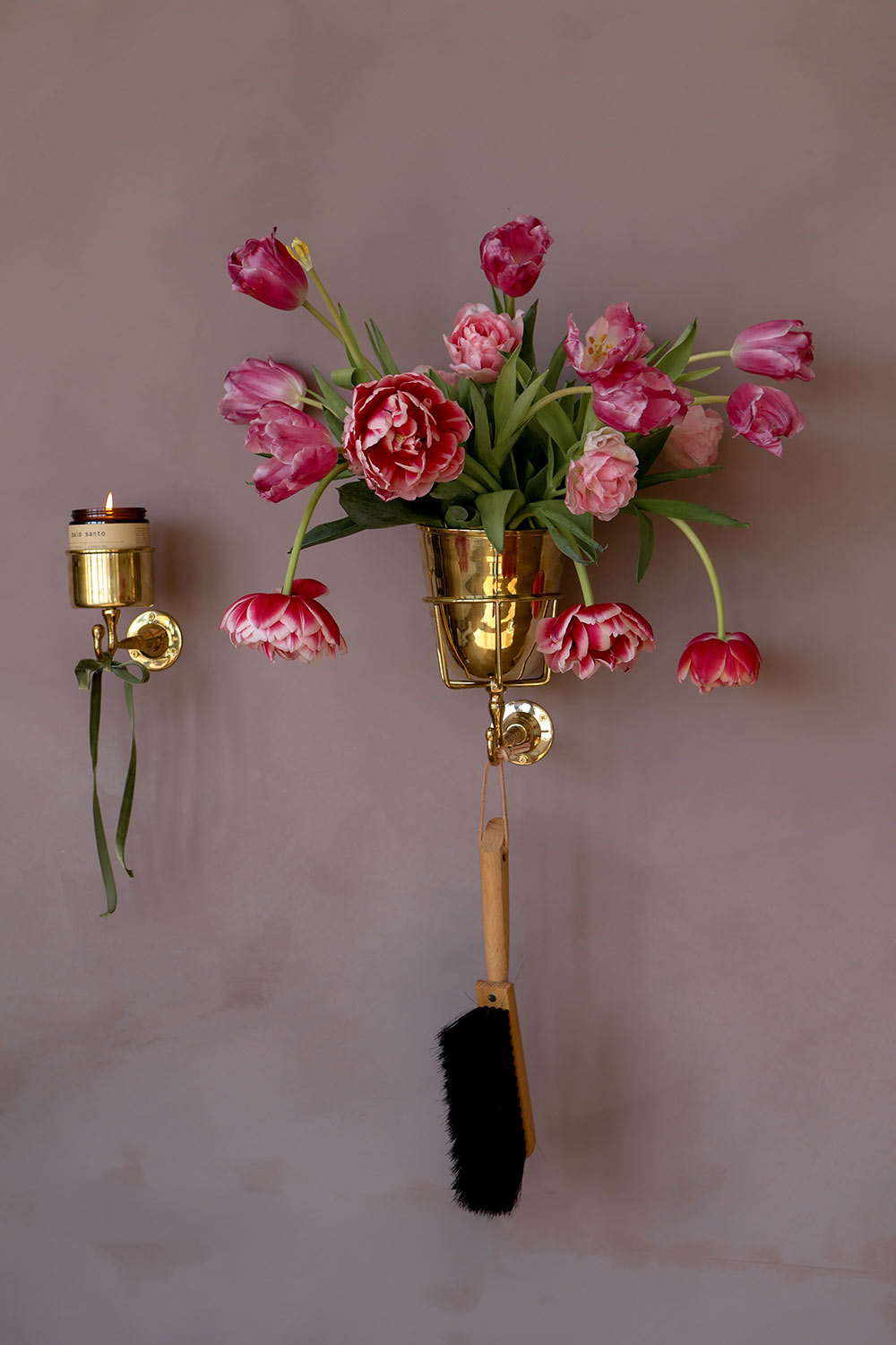 Roan Iris Opal Wall Vessel