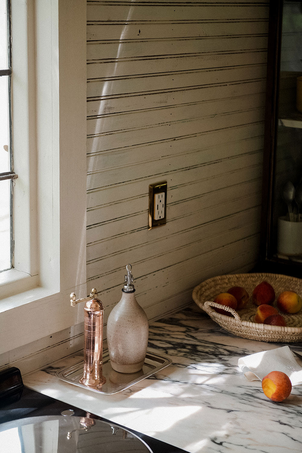 Ceramic Oil Bottle - Oat