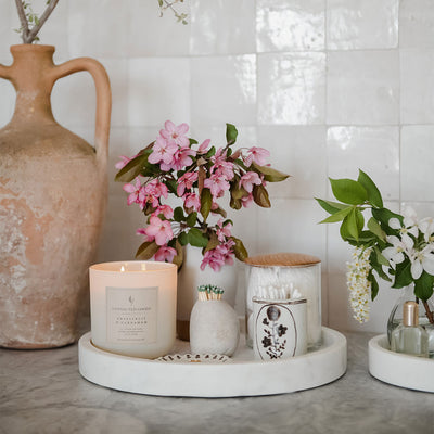 Round Marble Tray