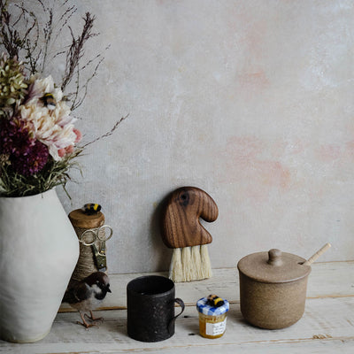 Rustic Ceramic Honey Jar