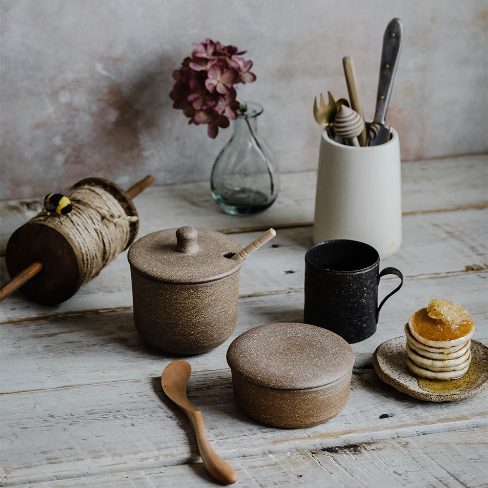 Rustic Ceramic Butter Keeper