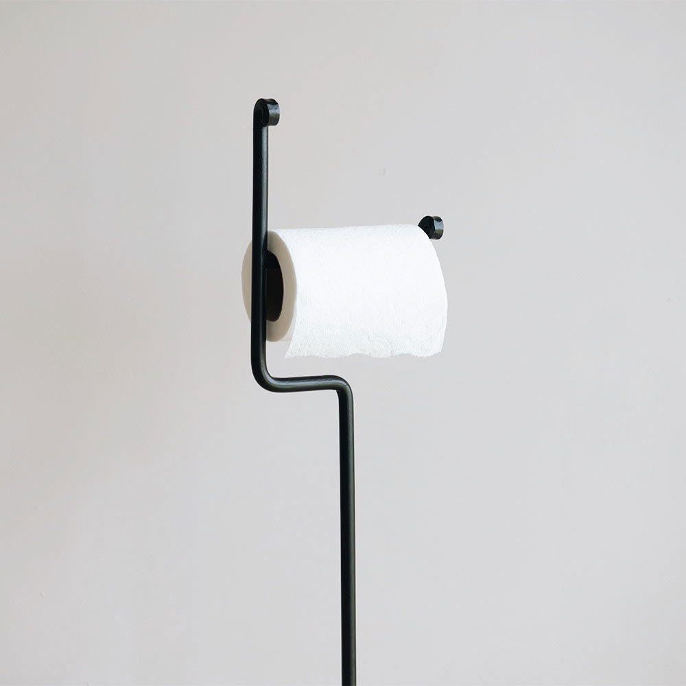 Standing Iron Toilet Paper Holder