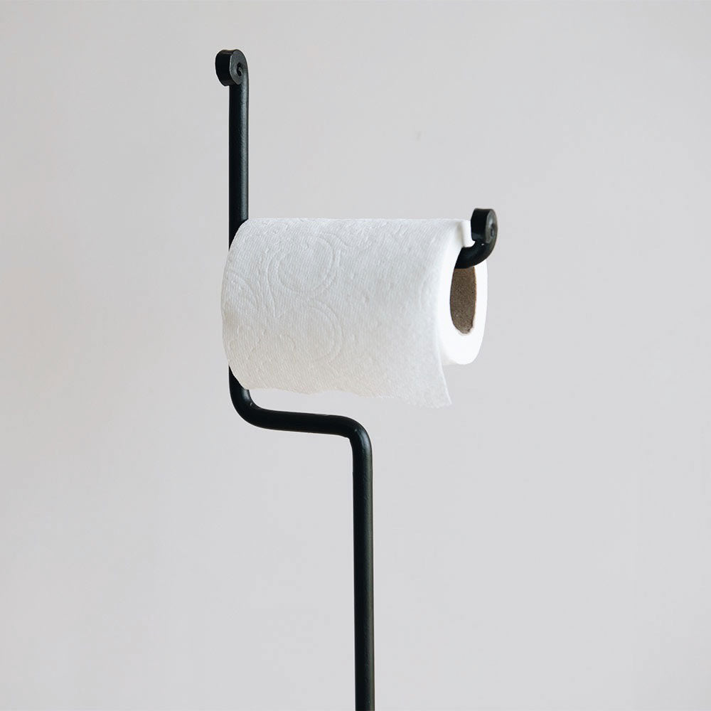 Standing Iron Toilet Paper Holder