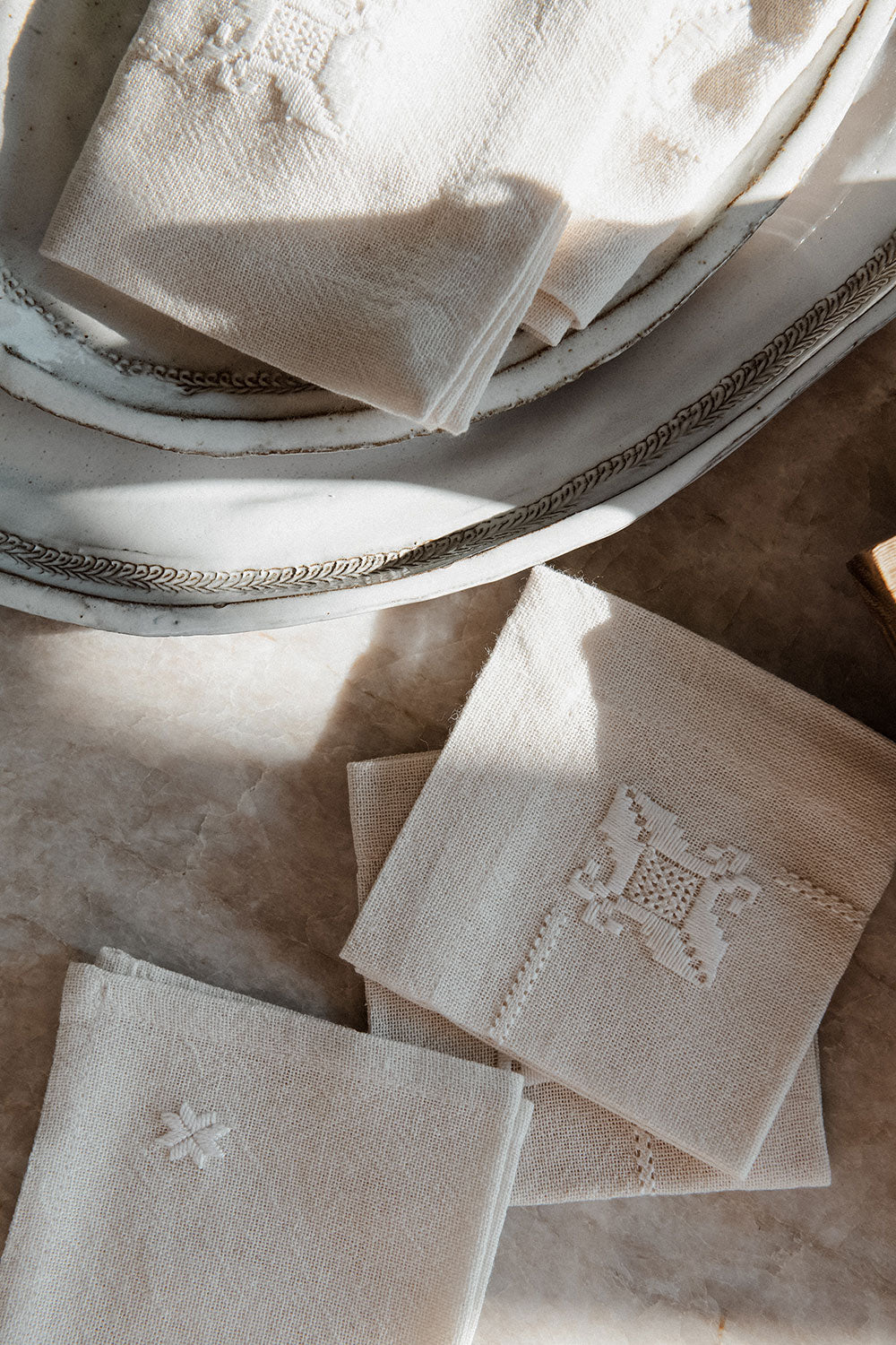 Handcrafted Needlework Napkin Set