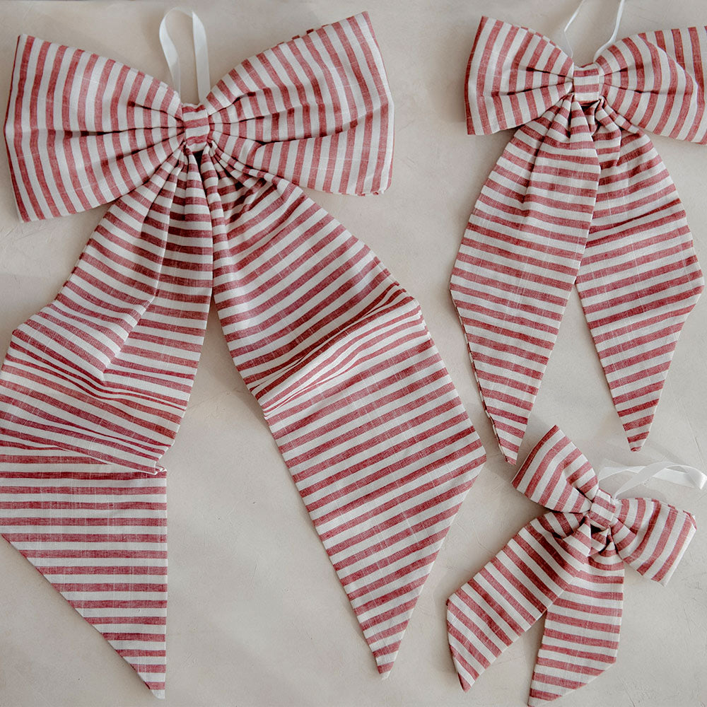 Cotton Striped Bow