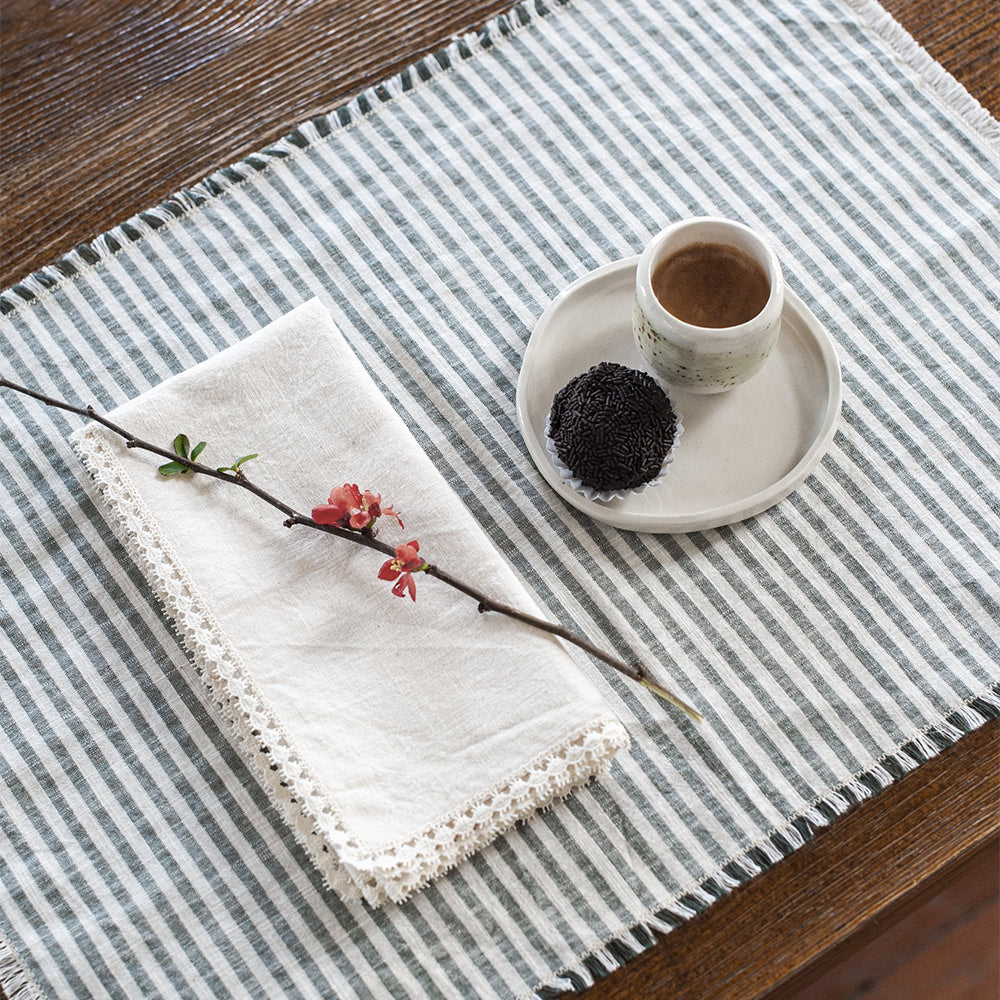 Striped Cotton Placemat Set