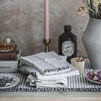 Striped Cotton Tablecloth