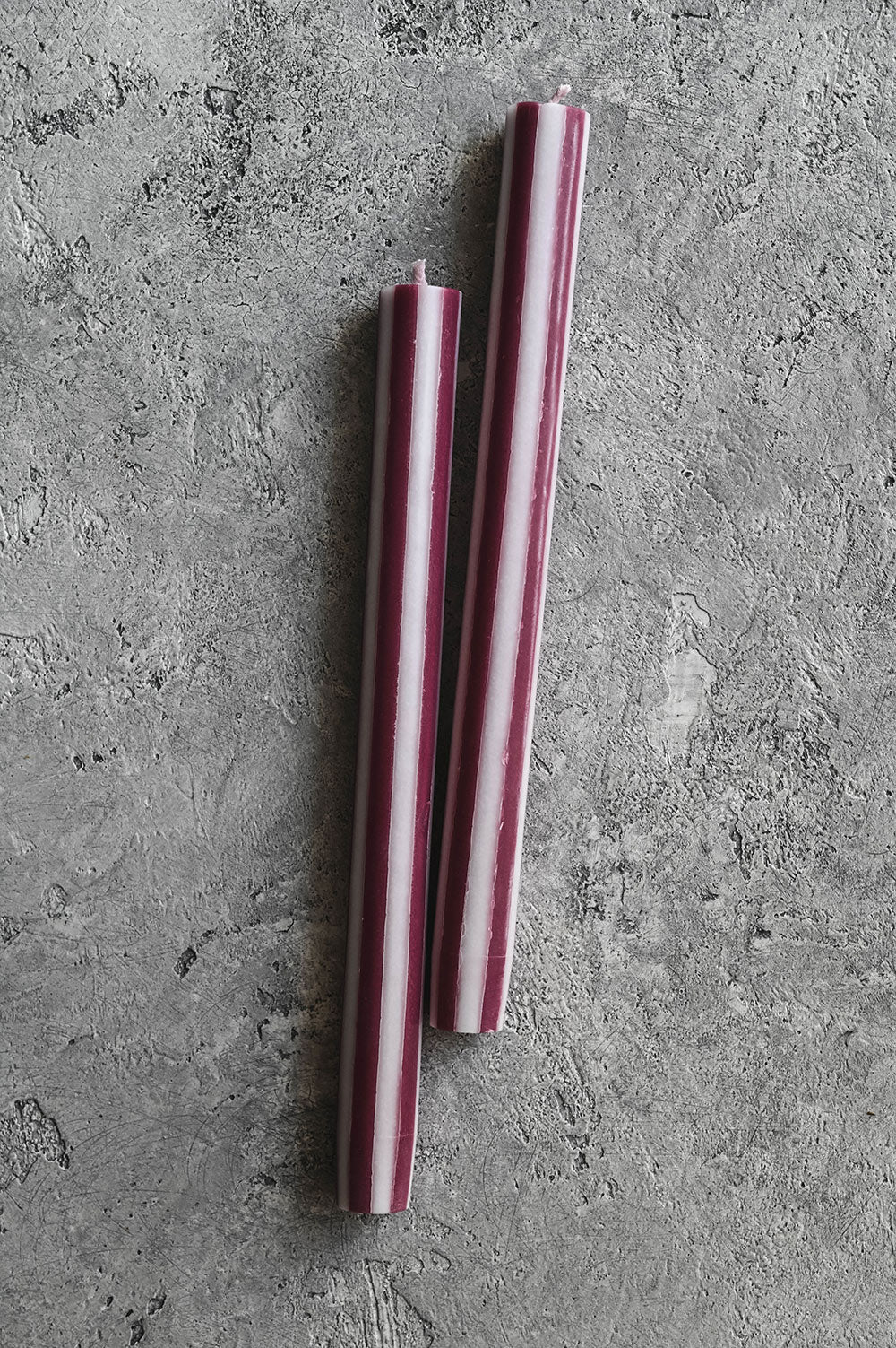 Striped Taper Candle Set