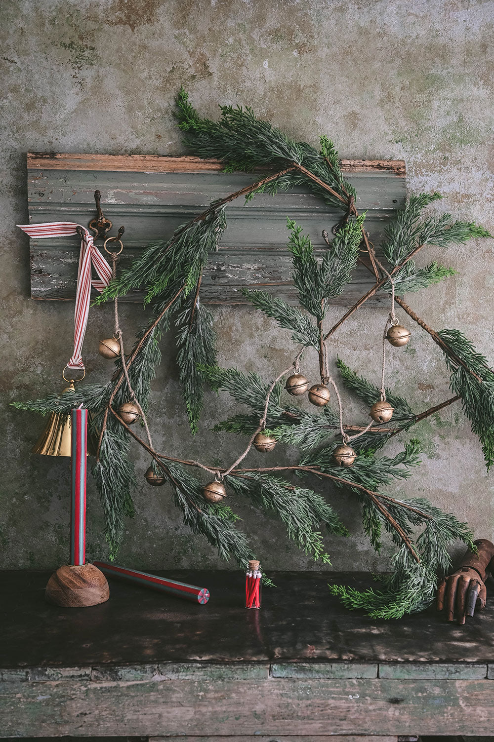 Striped Taper Candle Set