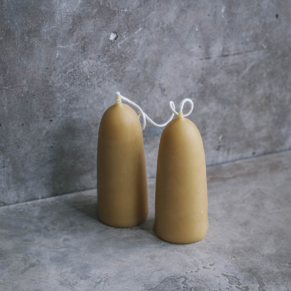 Stubby Beeswax Candle Set