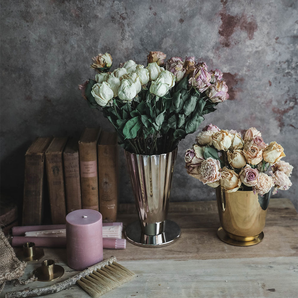 Fluted Sweetgrass Vase