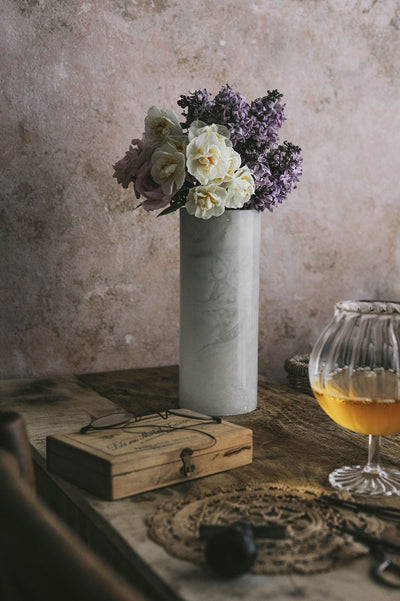 Tall Alabaster Vase