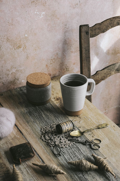 Tall Ceramic Coffee Mug
