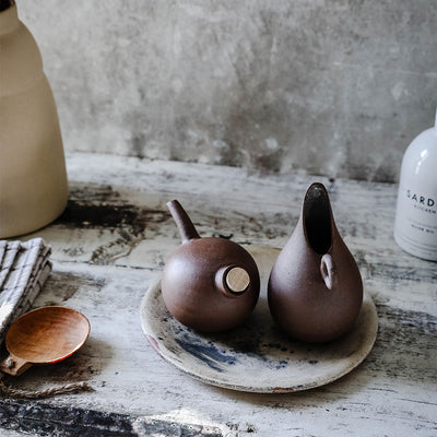 Ceramic Terracotta Oil & Vinegar Vessels