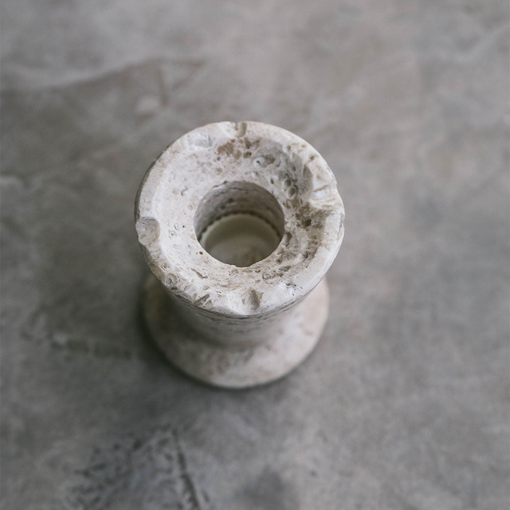 Travertine Candle Holder