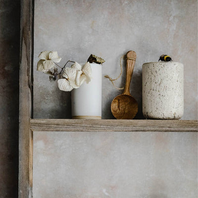 Travertine Canister