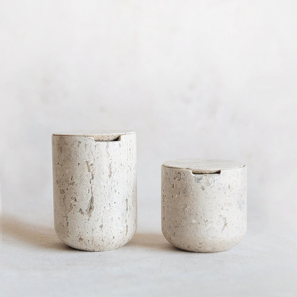 Travertine Canister