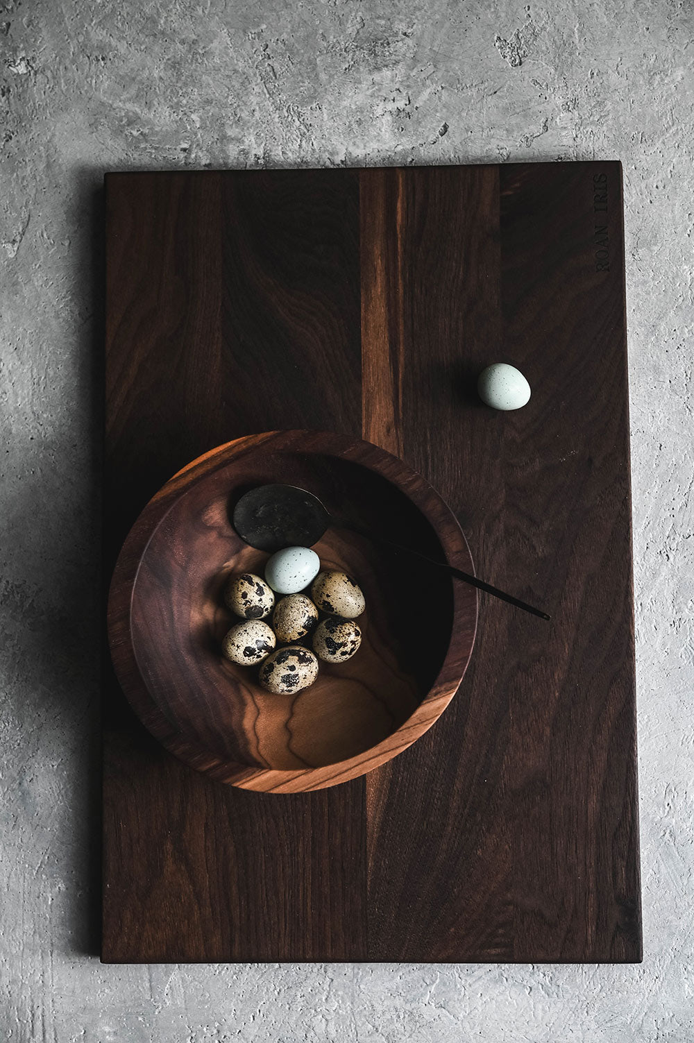 Roan Iris Walnut Cutting Board