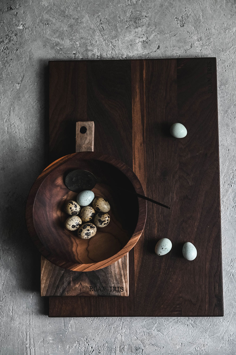 Roan Iris Walnut Cutting Board