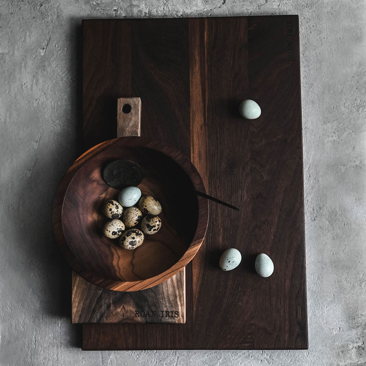 Roan Iris Walnut Cutting Board
