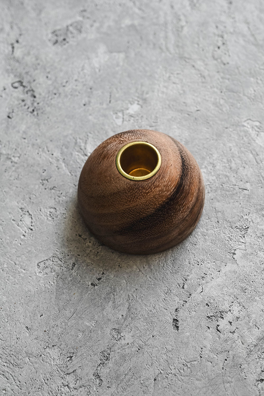 Walnut Taper Candle Holder