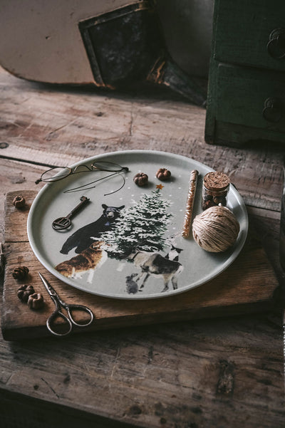 Linen Coated Winter Tray