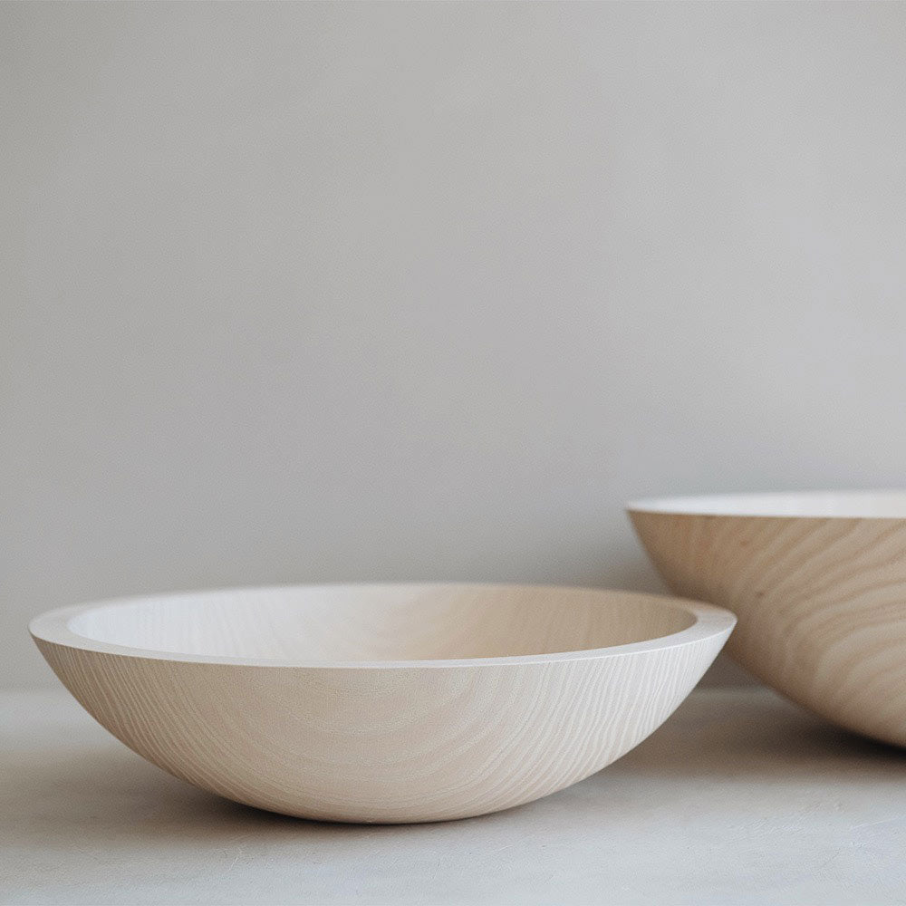 Wooden Bowl - Whitewash Ash