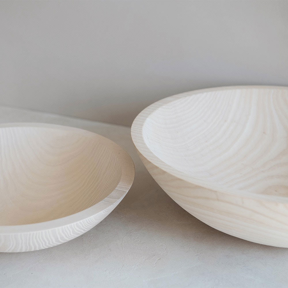 Wooden Bowl - Whitewash Ash