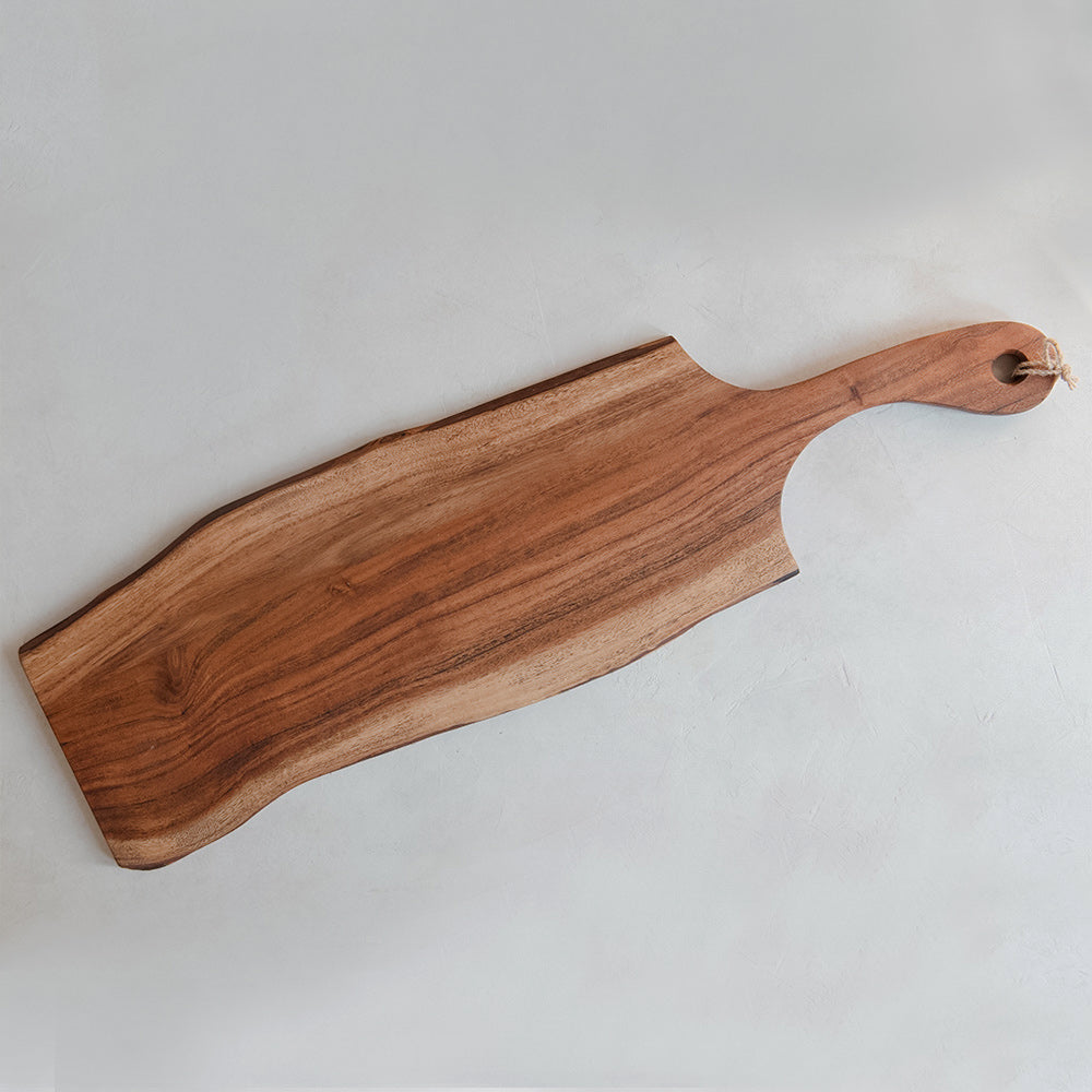 Long Acacia Wooden Snack Board