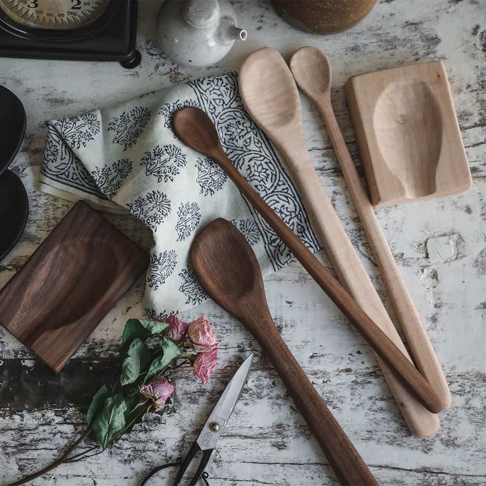 Hand Carved Walnut Tasting Spoon