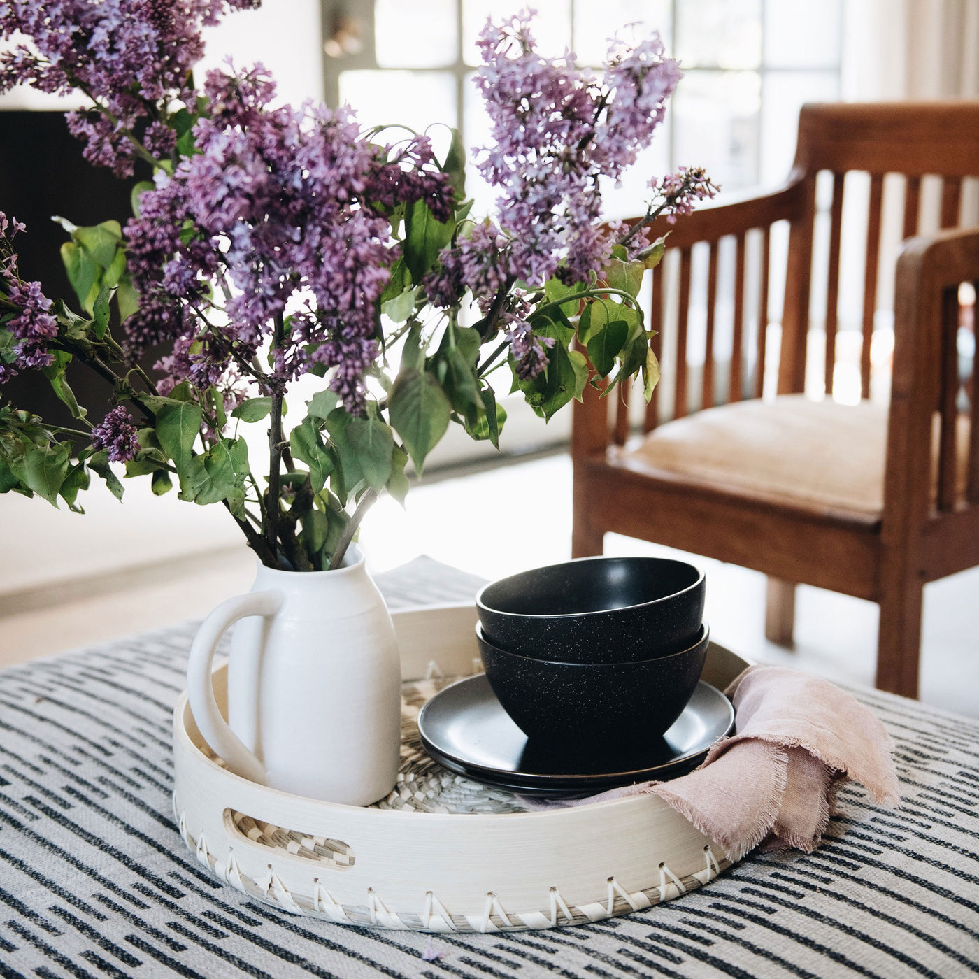 Lola Woven Bamboo Tray