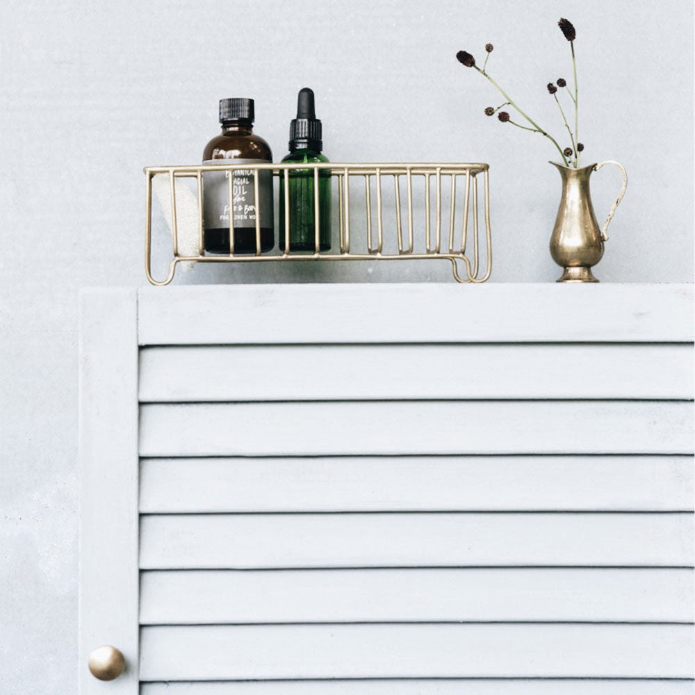 Brass Wire Storage Basket - Small