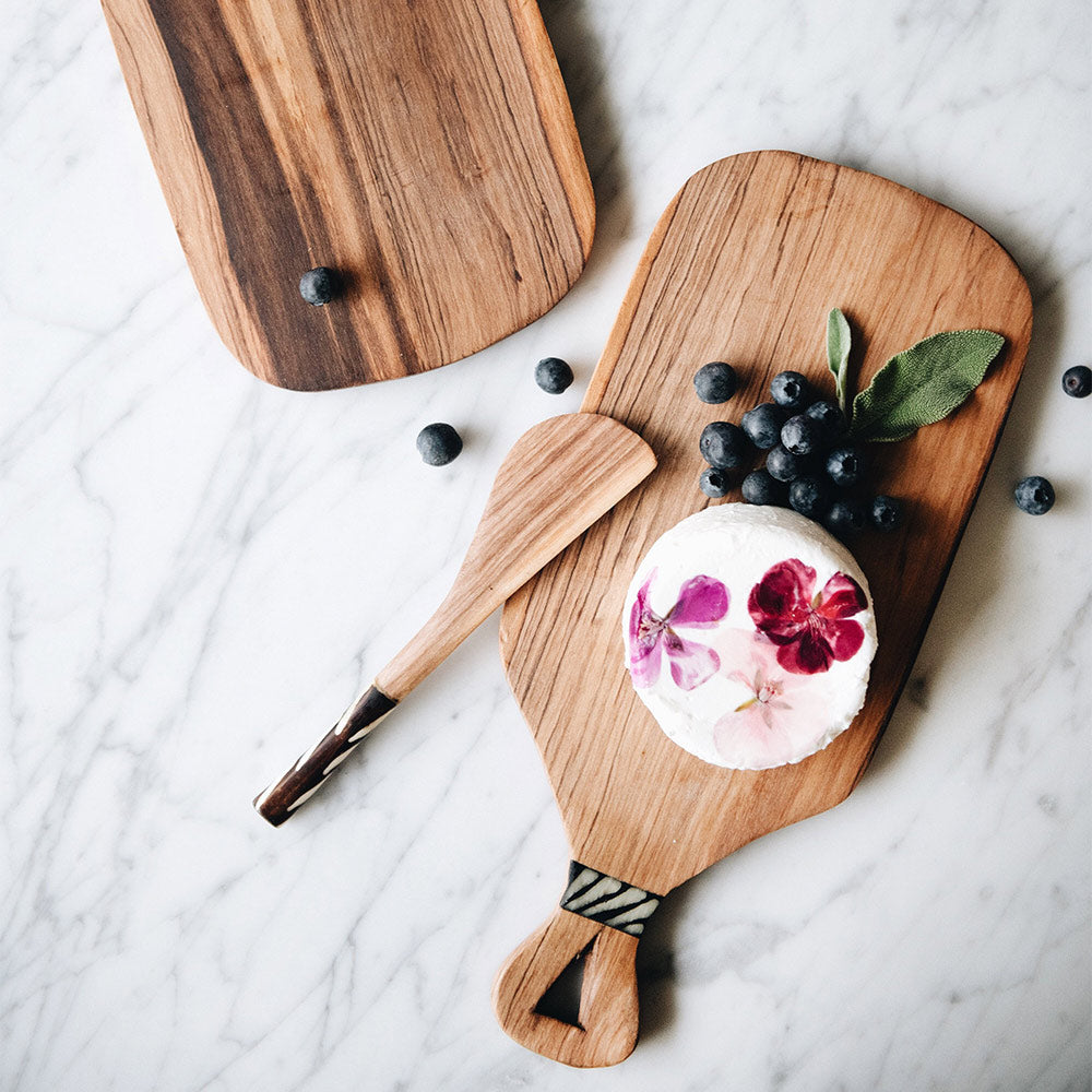 Wild Olive Wood Cheese Cutting Board