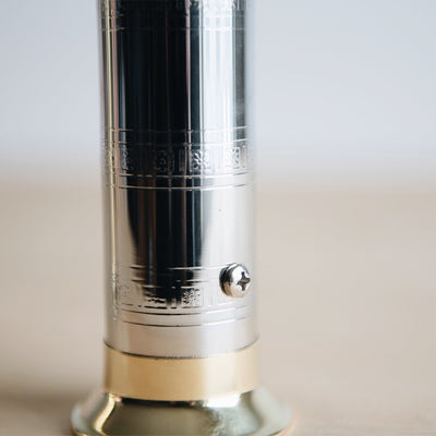 Chrome & Brass Pepper Grinder