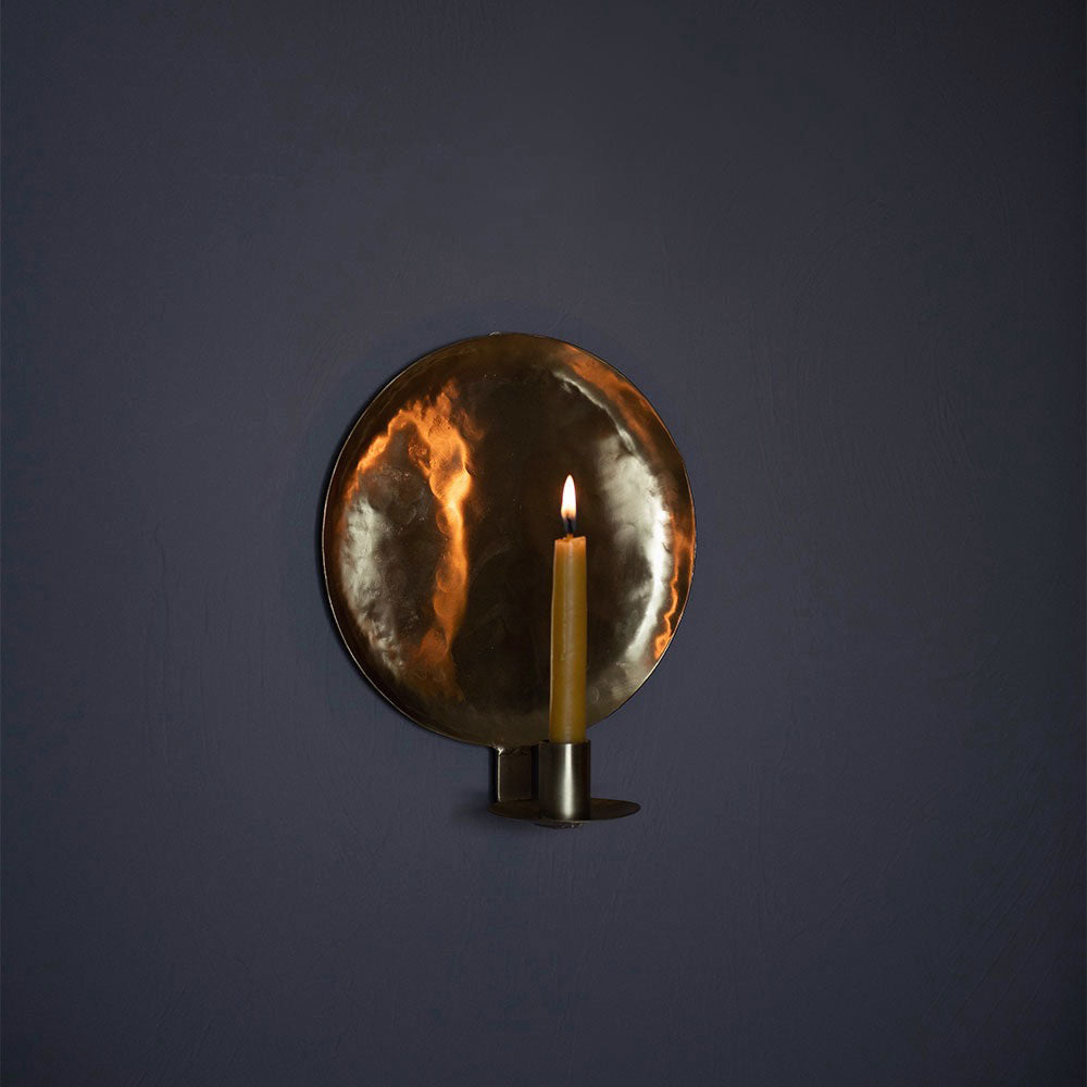 Circle Brass Wall Sconce