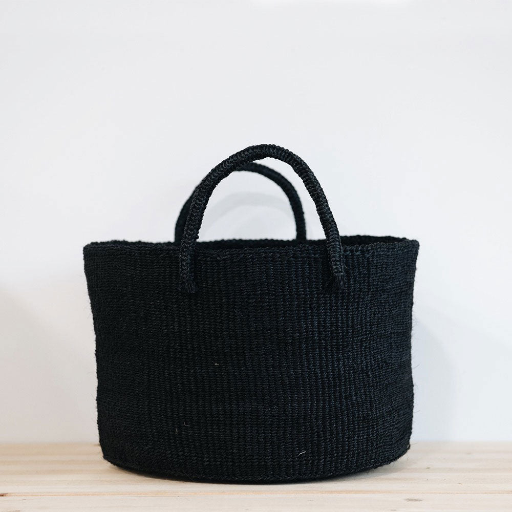 Classic Sisal Basket - Black