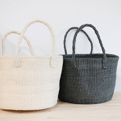 Classic Sisal Basket - Grey