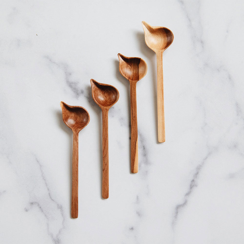 Wooden Corner Stirring Spoon Set