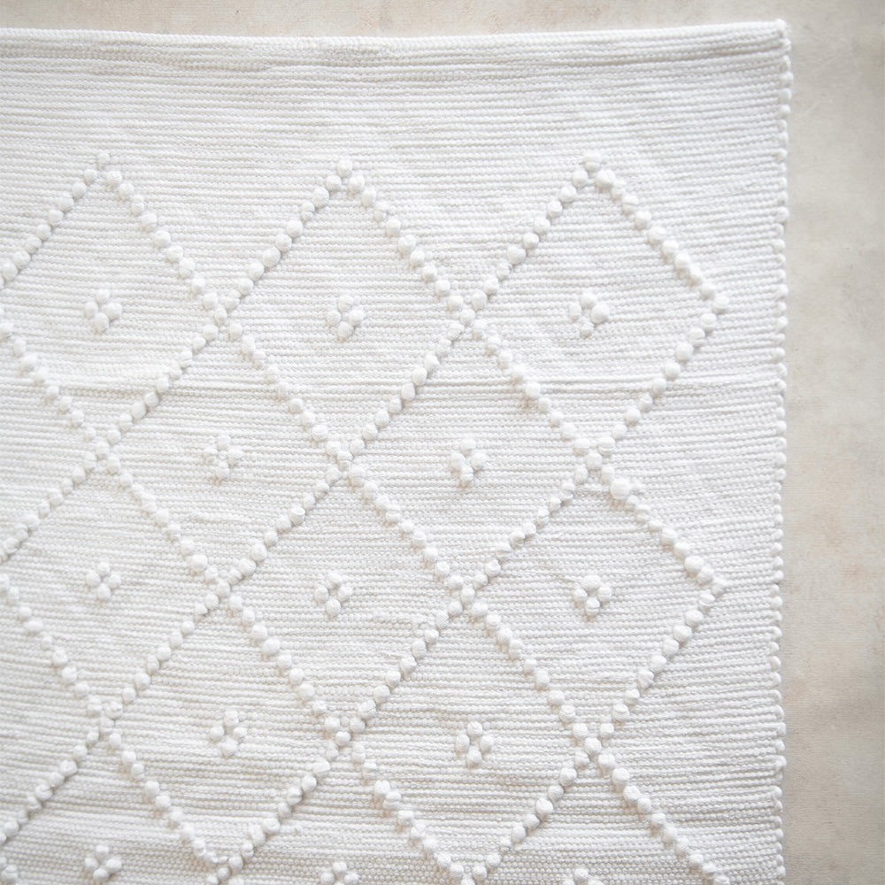 Hand Knotted Bath Mat - Trellis