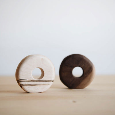 Wooden Donut Vase