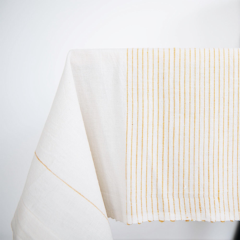 Ethiopian Cotton Tablecloth - Daffodil