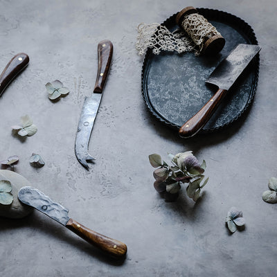 Hand Forged Cheese Knife Set