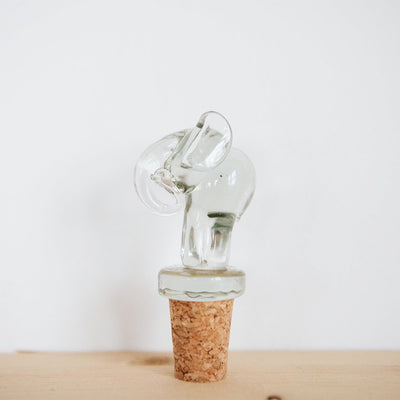 Handblown Recycled Glass Bottle Stopper