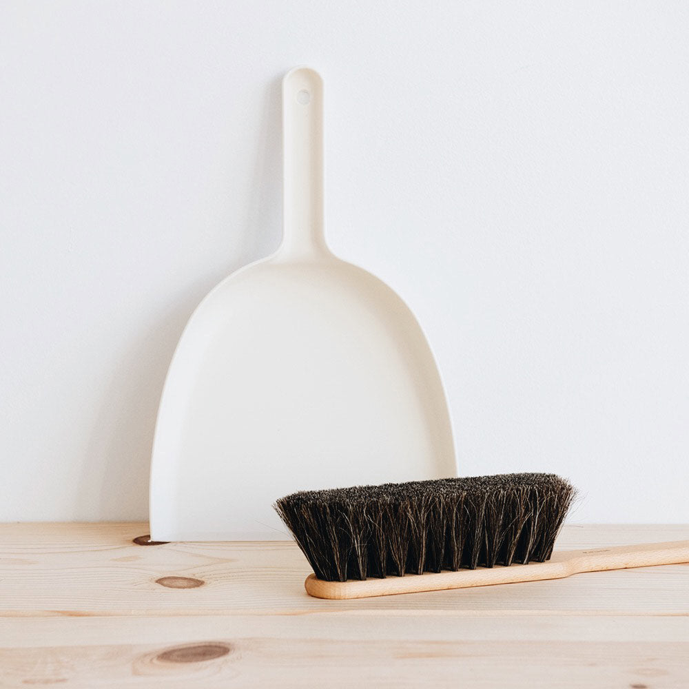 Wood Hand Broom & Dustpan Set