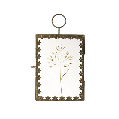 Brass & Glass Hanging Frame