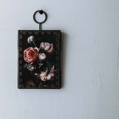 Brass & Glass Hanging Frame