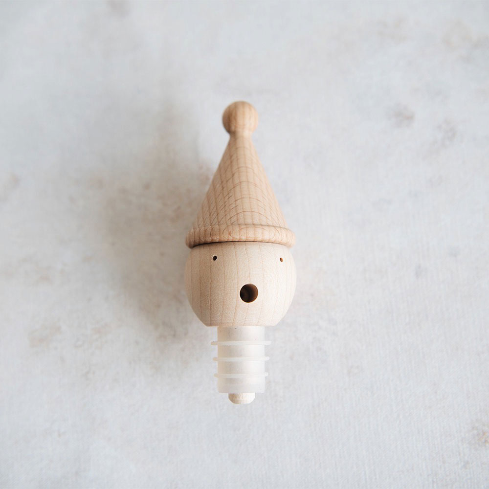 Wooden Holiday Wine Stopper