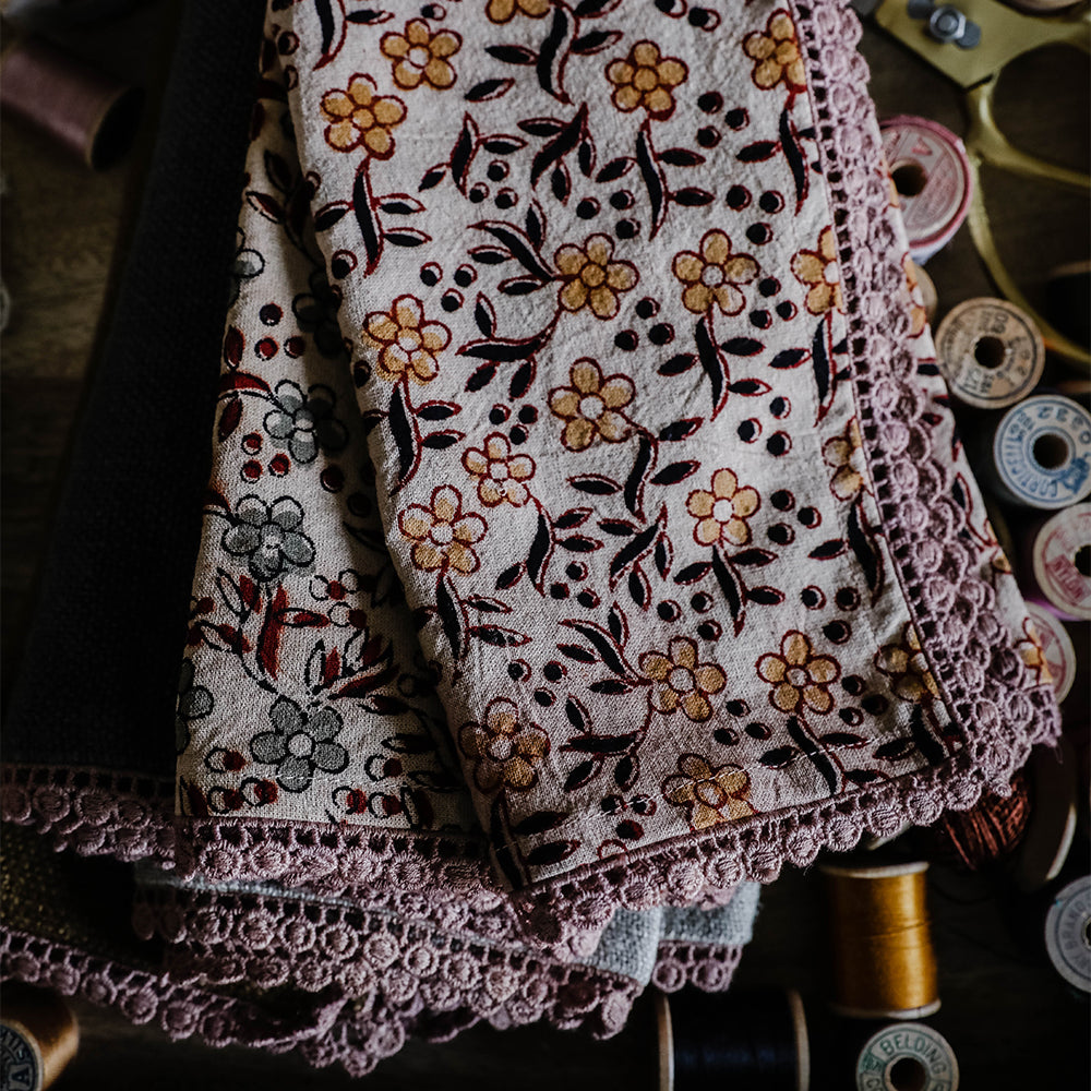 Hand Block-Printed Table Textiles