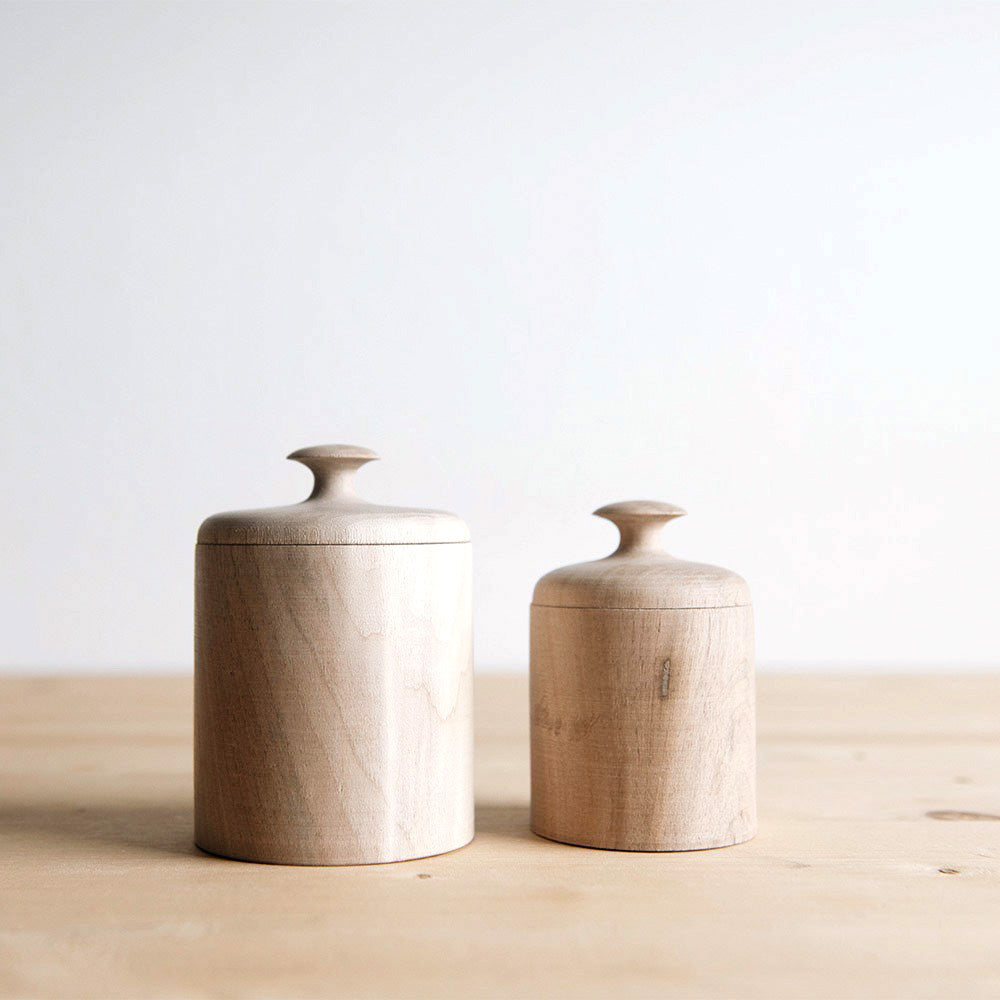 Small Walnut Lidded Pot