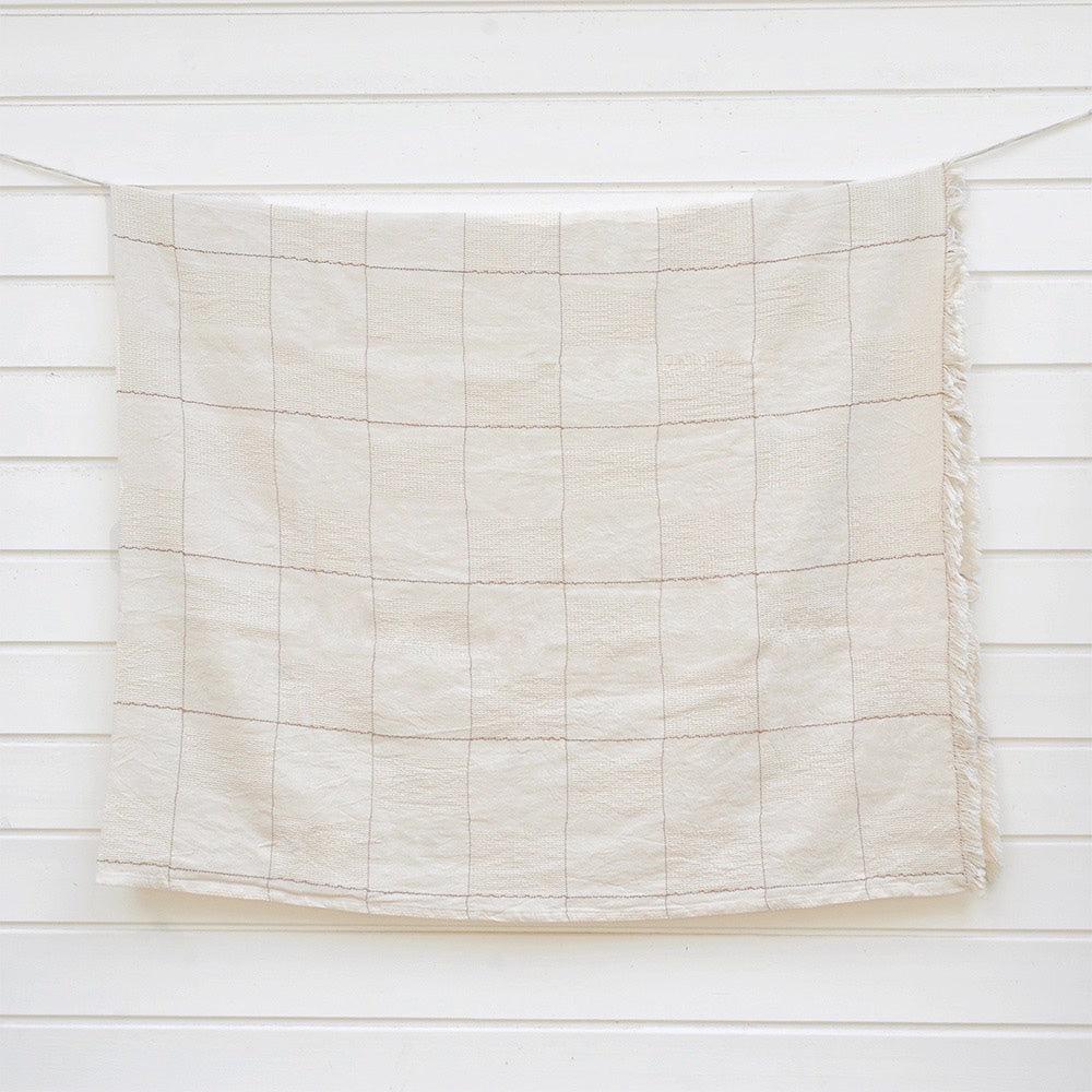 Linen/Cotton Coverlet Blanket